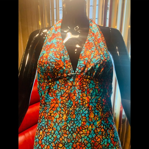 ONE PIECE SWIMSUIT W/BACK TIE UP - Picture 2 of 8